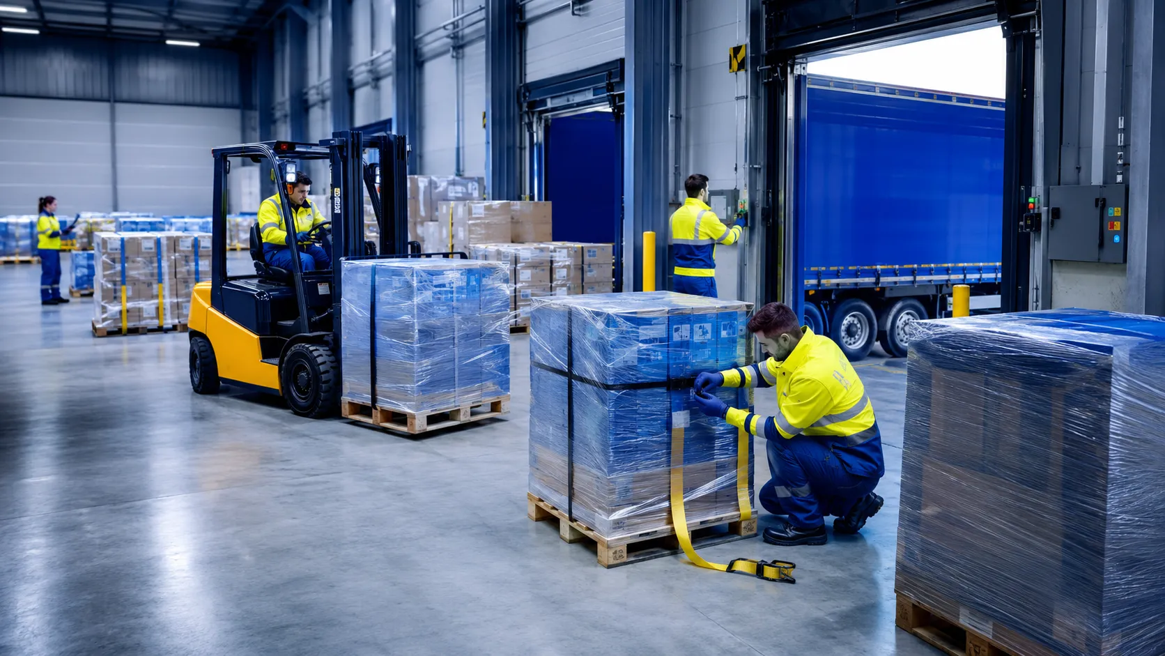 Portret zadowolonego partnera biznesowego zlecającego transporty FTL