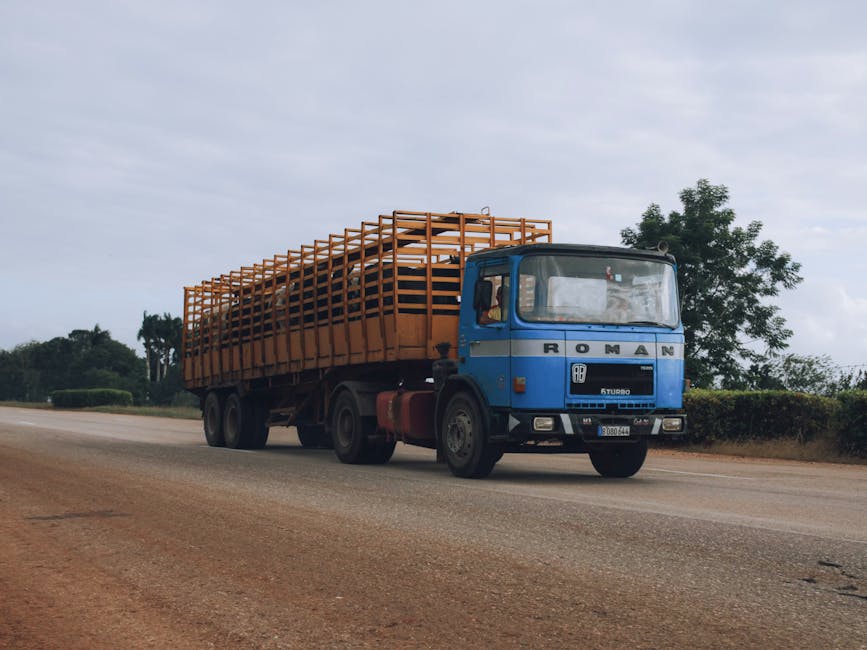 Ciężarówka UA-TRANS w trakcie realizacji przewozu paletowego na trasie Polska-Ukraina